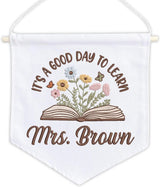 Personalized Embroidered Teacher Banner — 4