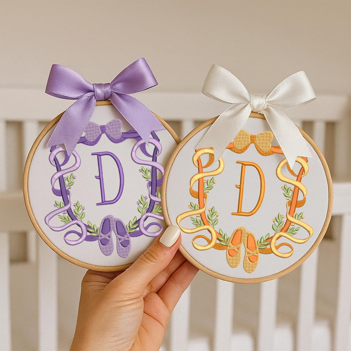 Personalized Embroidered Baby Name Hoop — 4 — image 3