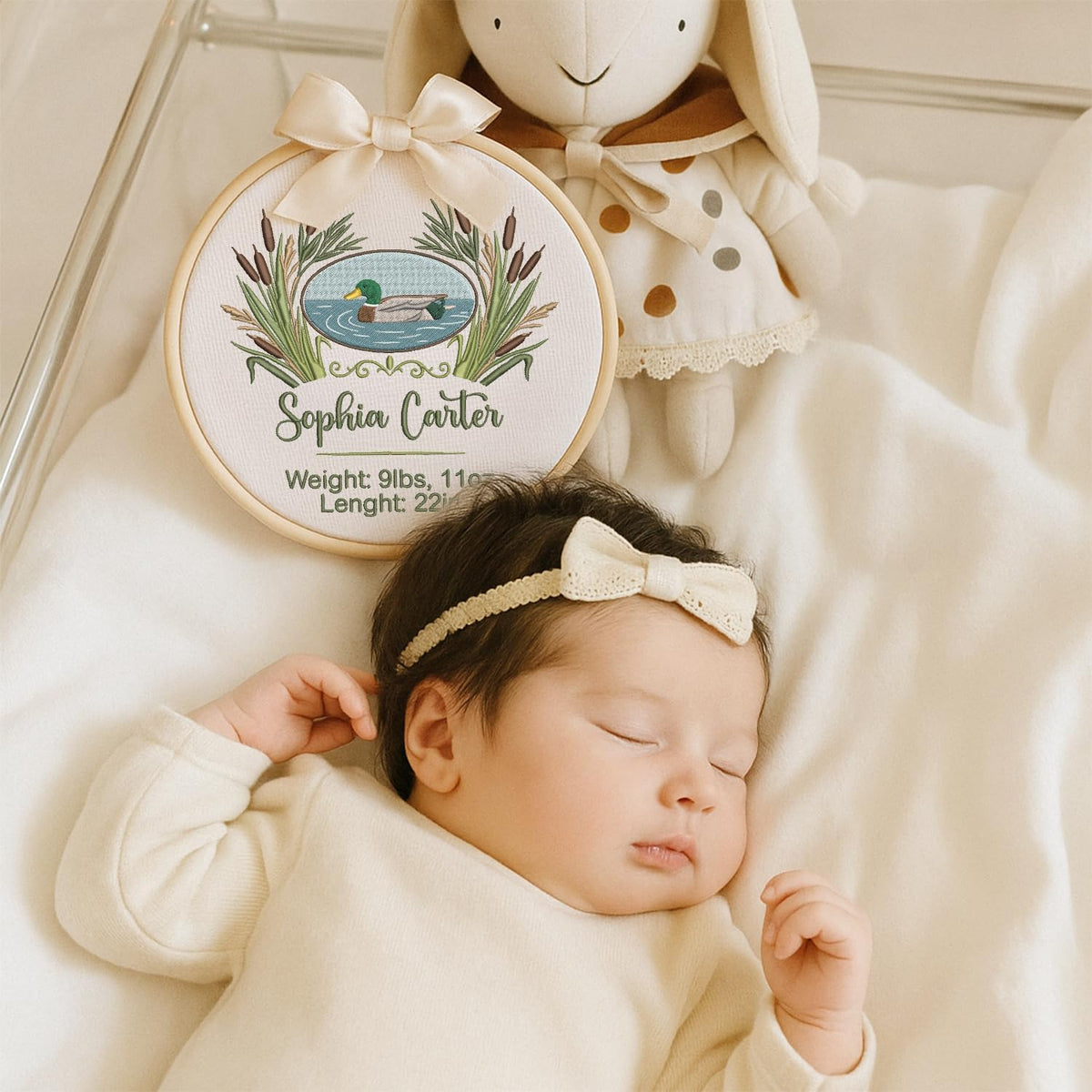 Personalized Embroidered Baby Name Hoop — 17 — image 4