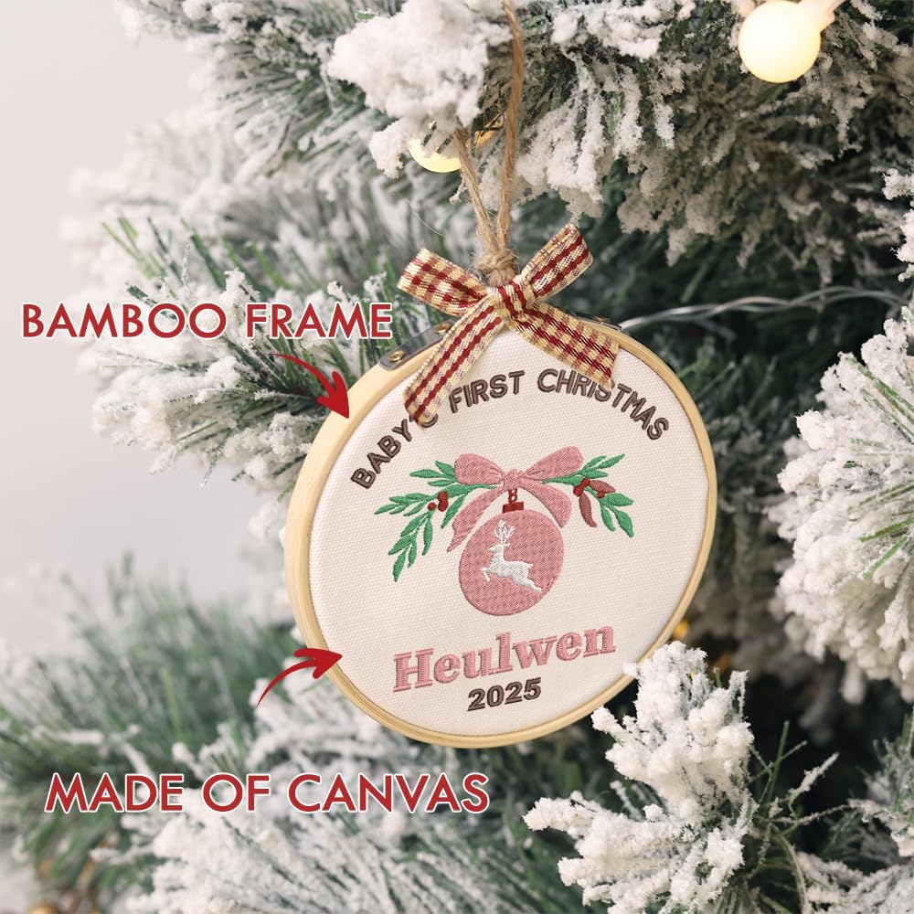 Personalized Baby's First Christmas Ornament — 12 — image 6