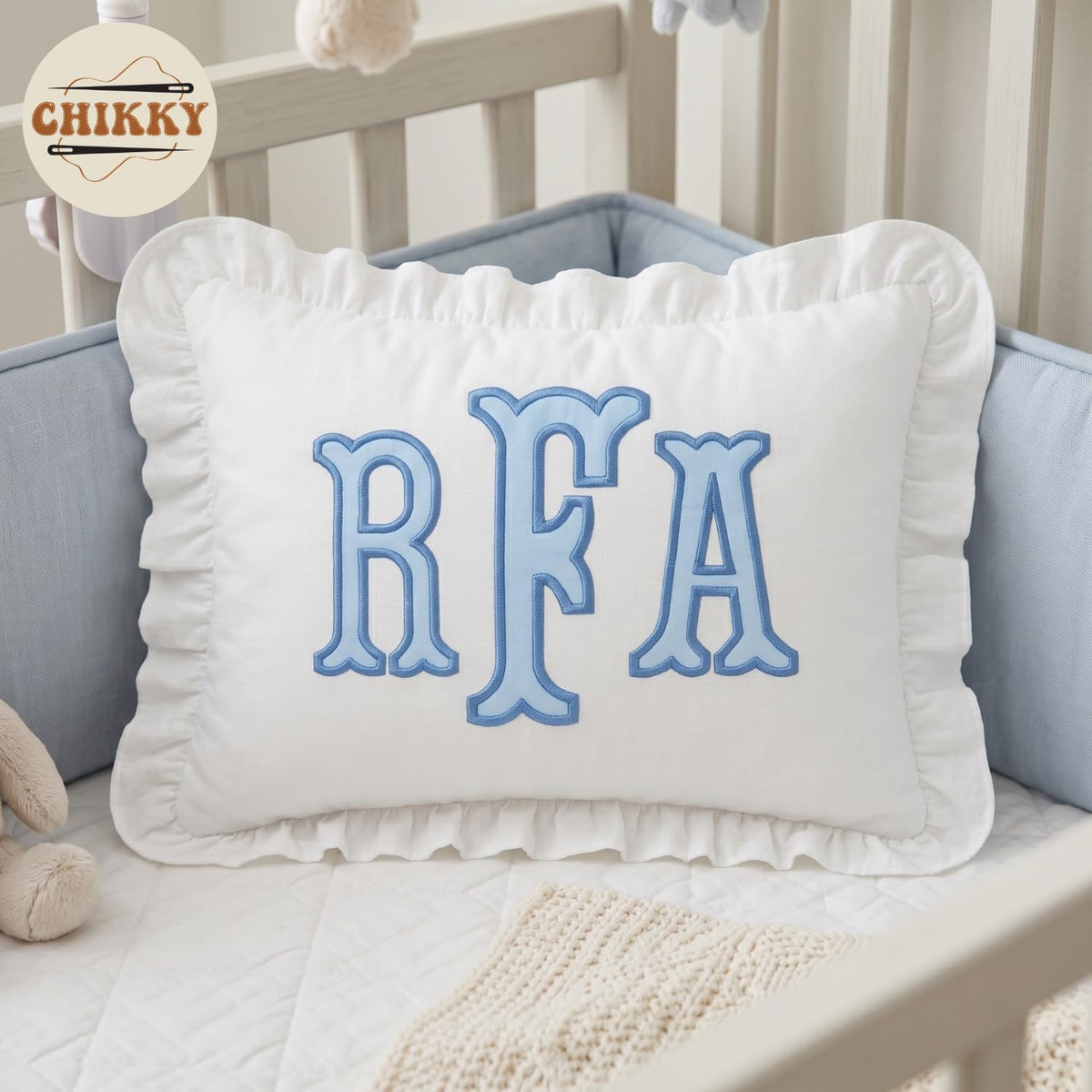 Personalized Embroidered Pillow Cover — image 3