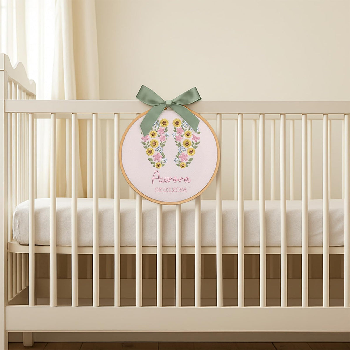 Personalized Embroidered Baby Name Hoop — 11 — image 6