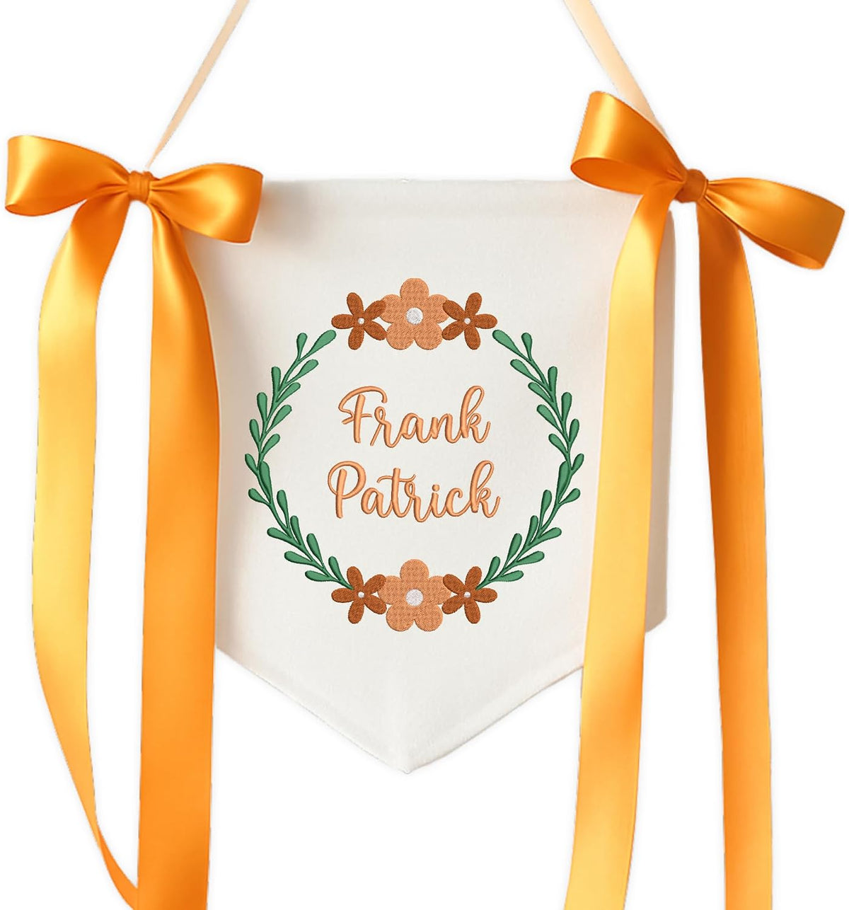 Personalized Embroidered Baby Name Banner — 6