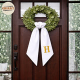 Monogram Personalized Wreath Sash — 12 - Initial — image 3
