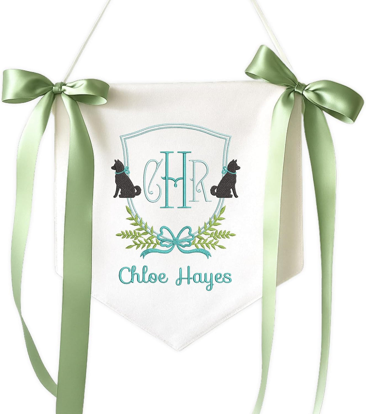 Personalized Embroidered Baby Name Banner — 12