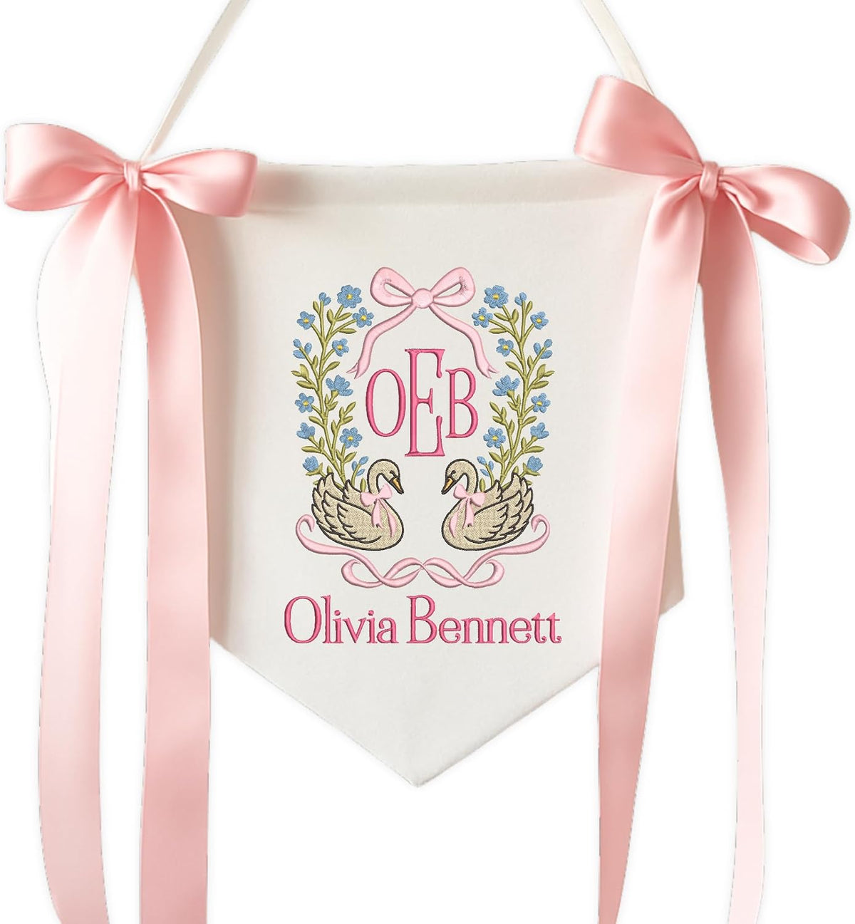 Personalized Embroidered Baby Name Banner — 7