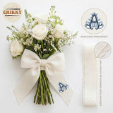Personalized Embroidered Bouquet Sash — 8 - Monogram — image 5