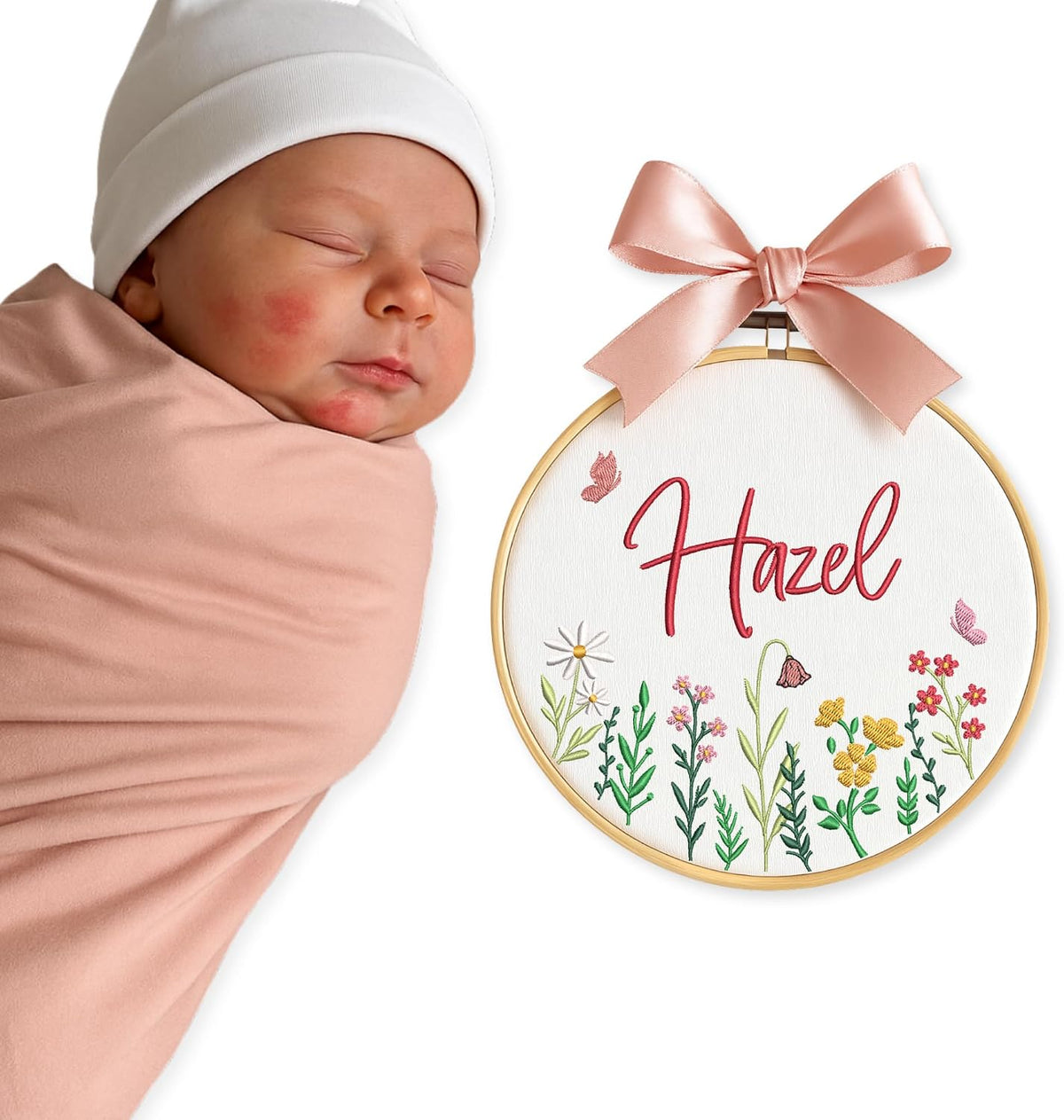 Personalized Embroidered Baby Name Hoop — 2