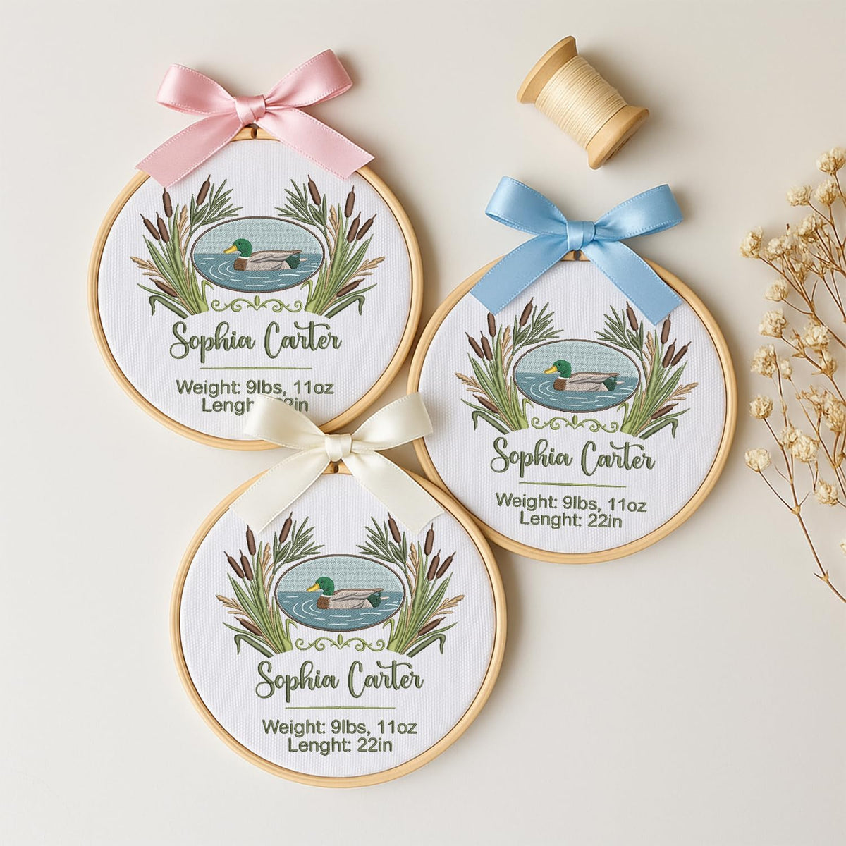 Personalized Embroidered Baby Name Hoop — 17 — image 2