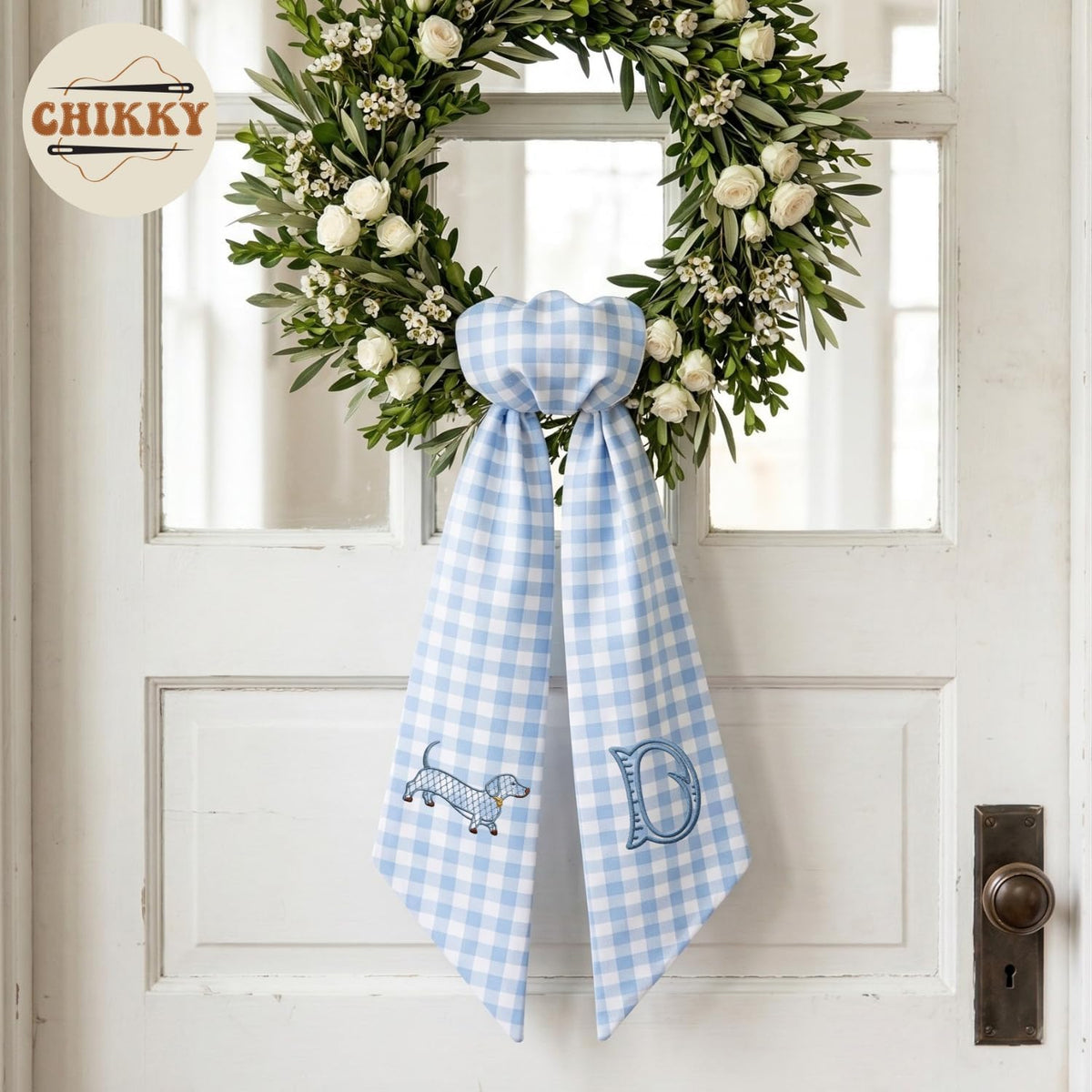 Christmas Personalized Wreath Sash — image 4