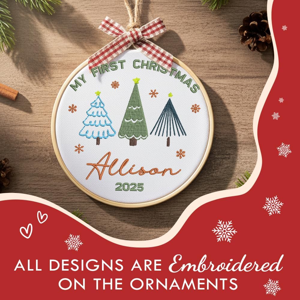 Personalized Baby's First Christmas Ornament — 7 — image 4
