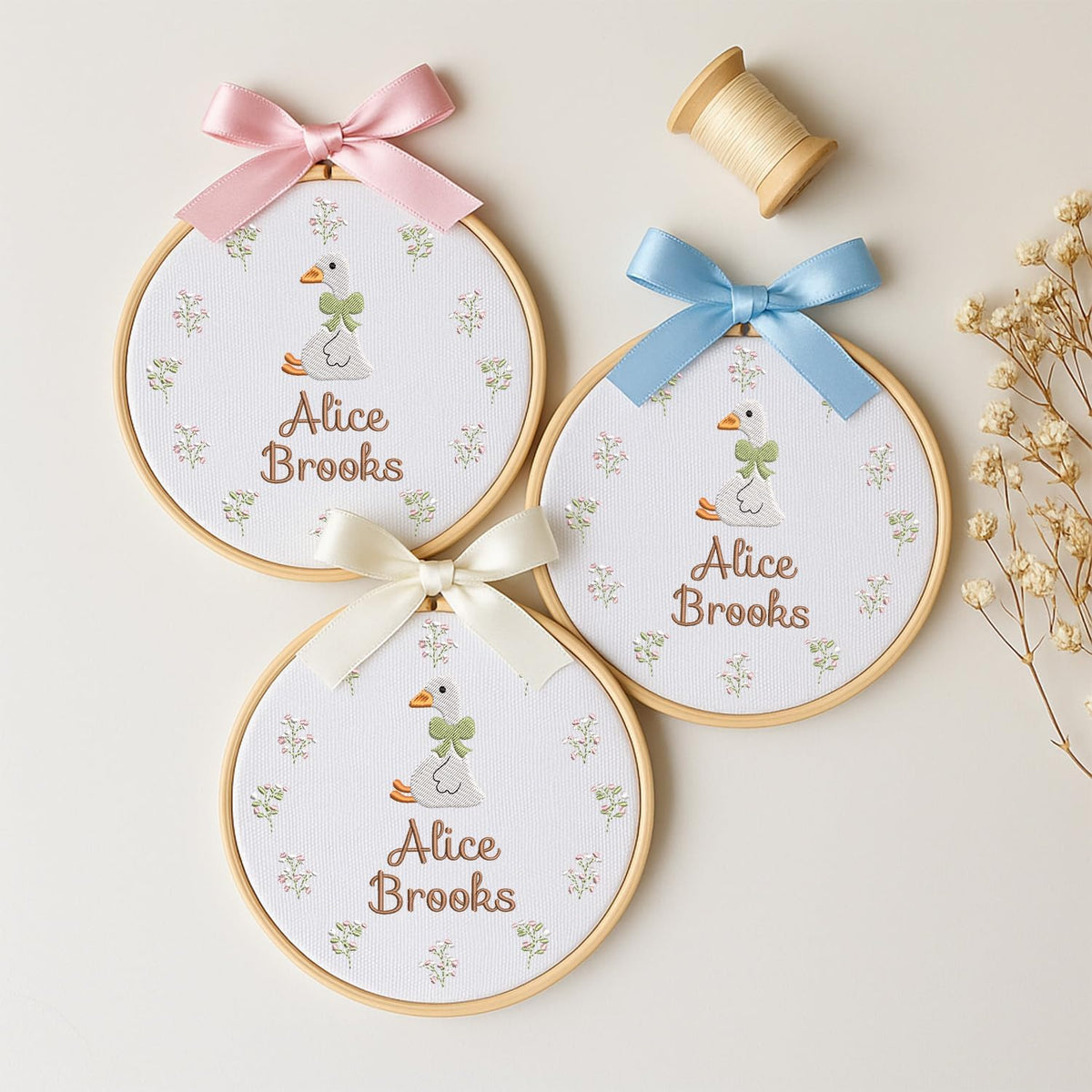 Personalized Embroidered Baby Name Hoop — 10 — image 2