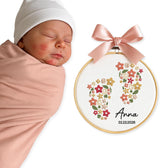 Personalized Embroidered Baby Name Hoop — 16