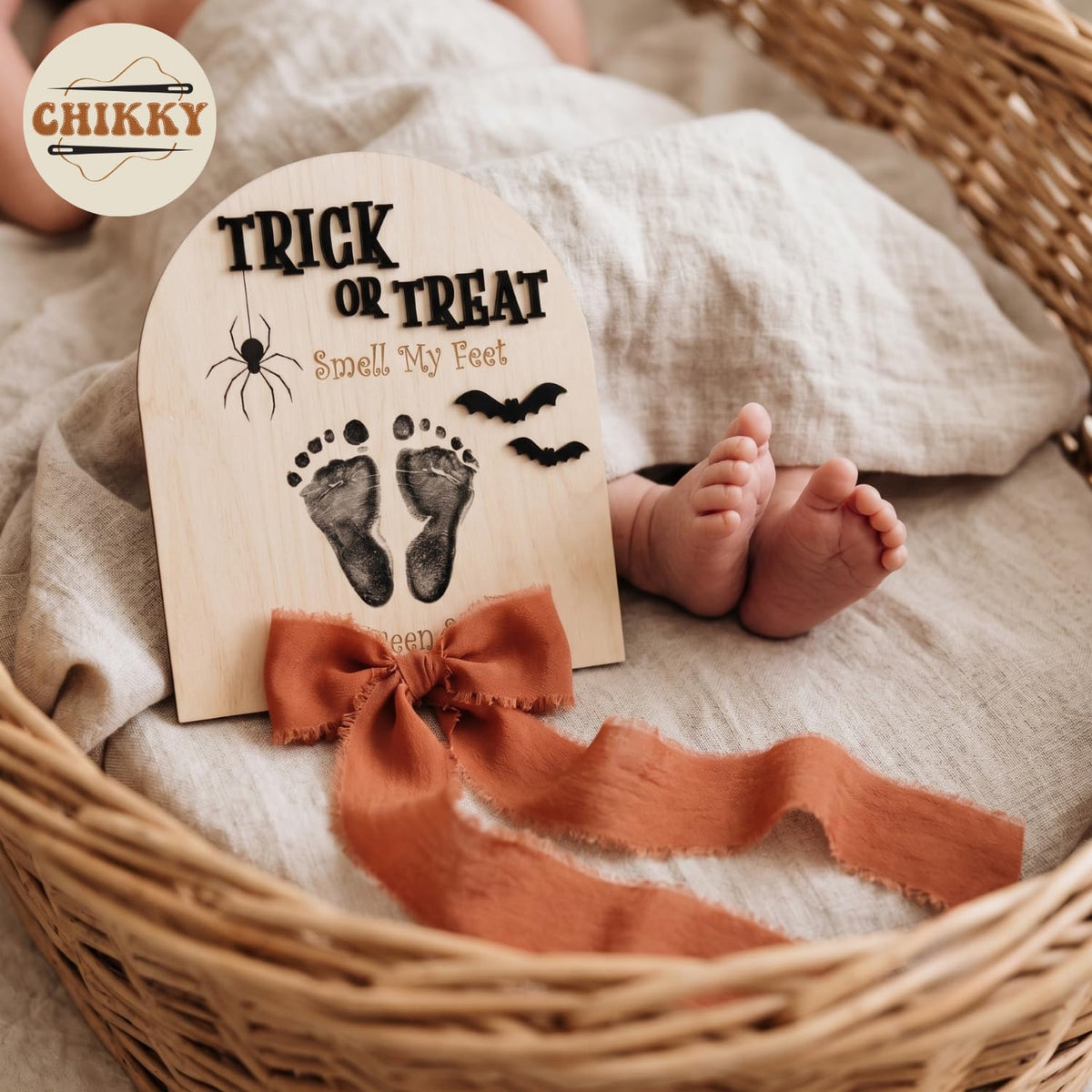 Personalized Wooden Birth Announcement Sign — image 2