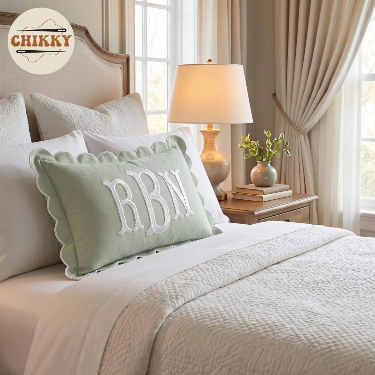 Personalized Embroidered Pillow Cover — image 4