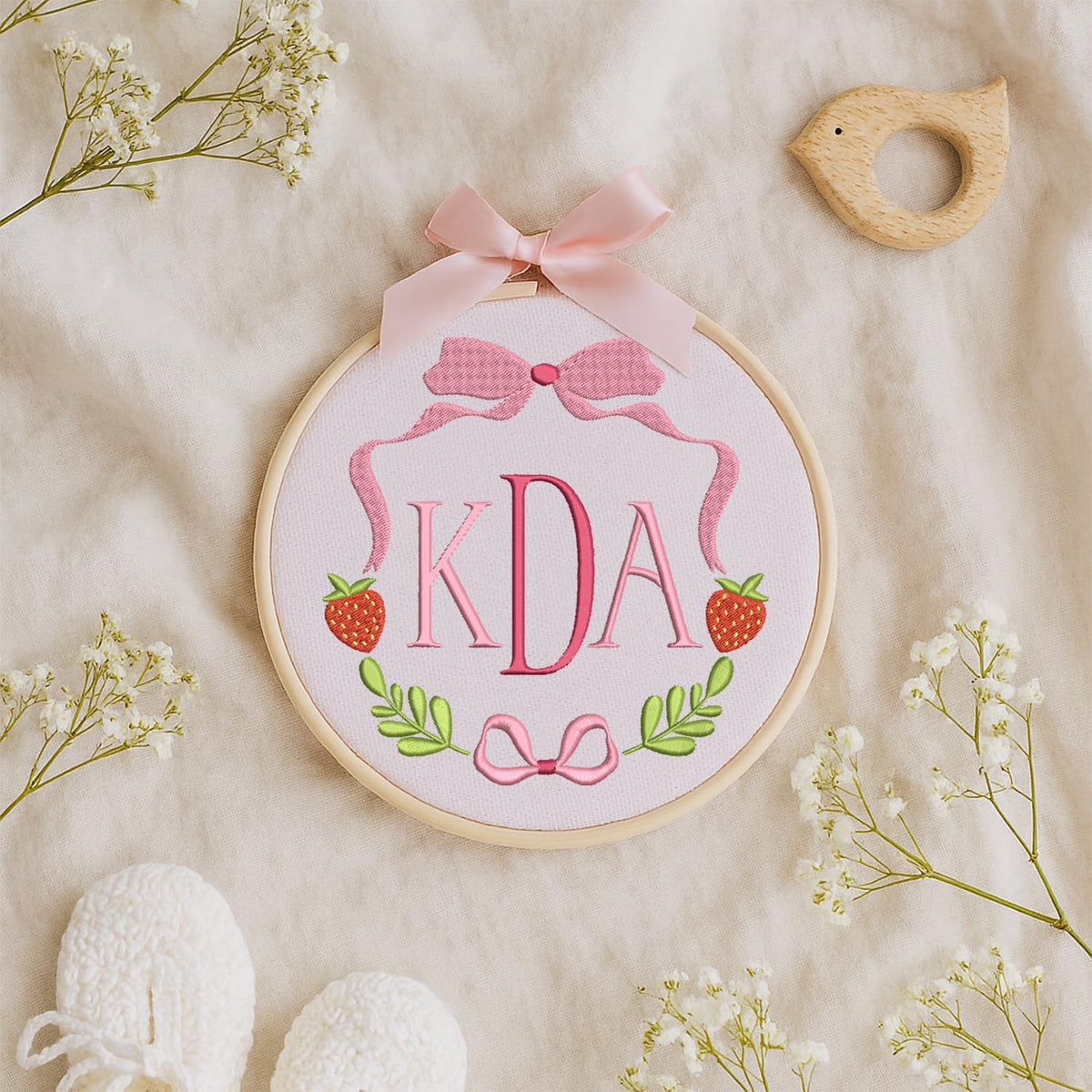 Personalized Embroidered Baby Name Hoop — 1 — image 8