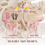 Personalized Wooden Birth Announcement Sign — image 5