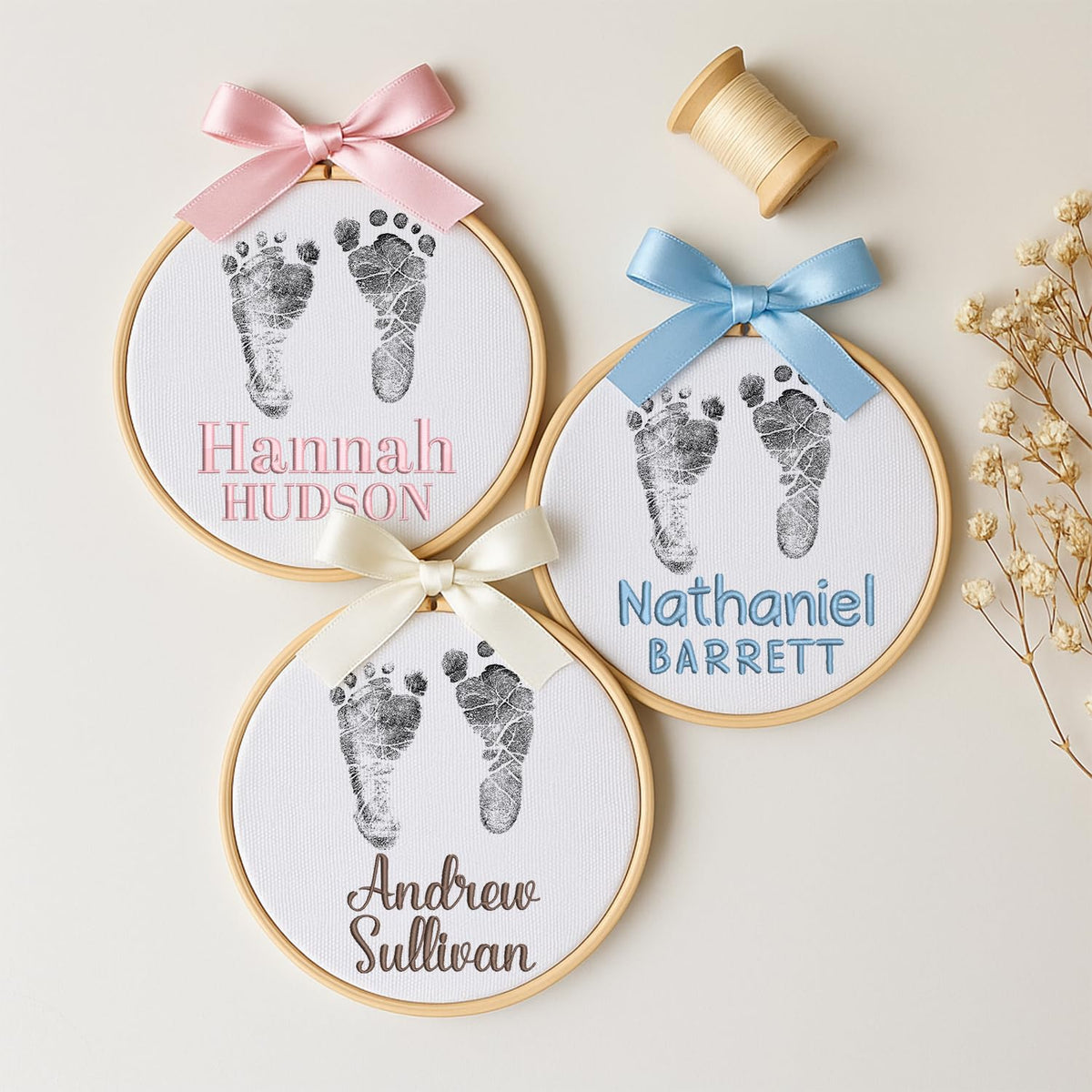 Personalized Embroidered Baby Name Hoop — 8 — image 2