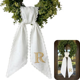 Monogram Personalized Wreath Sash — 6 - Big Monogram