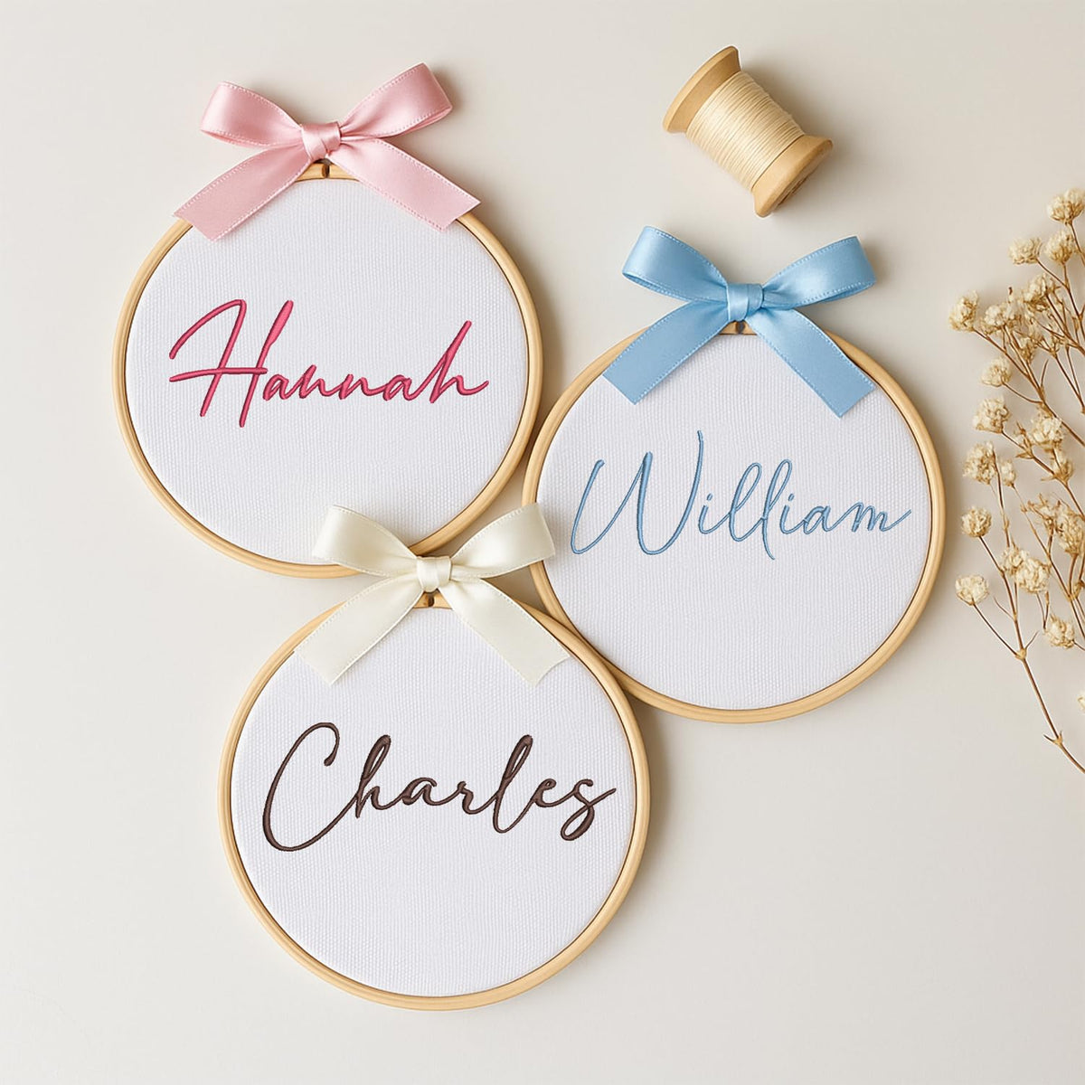 Personalized Embroidered Baby Name Hoop — 9 — image 2