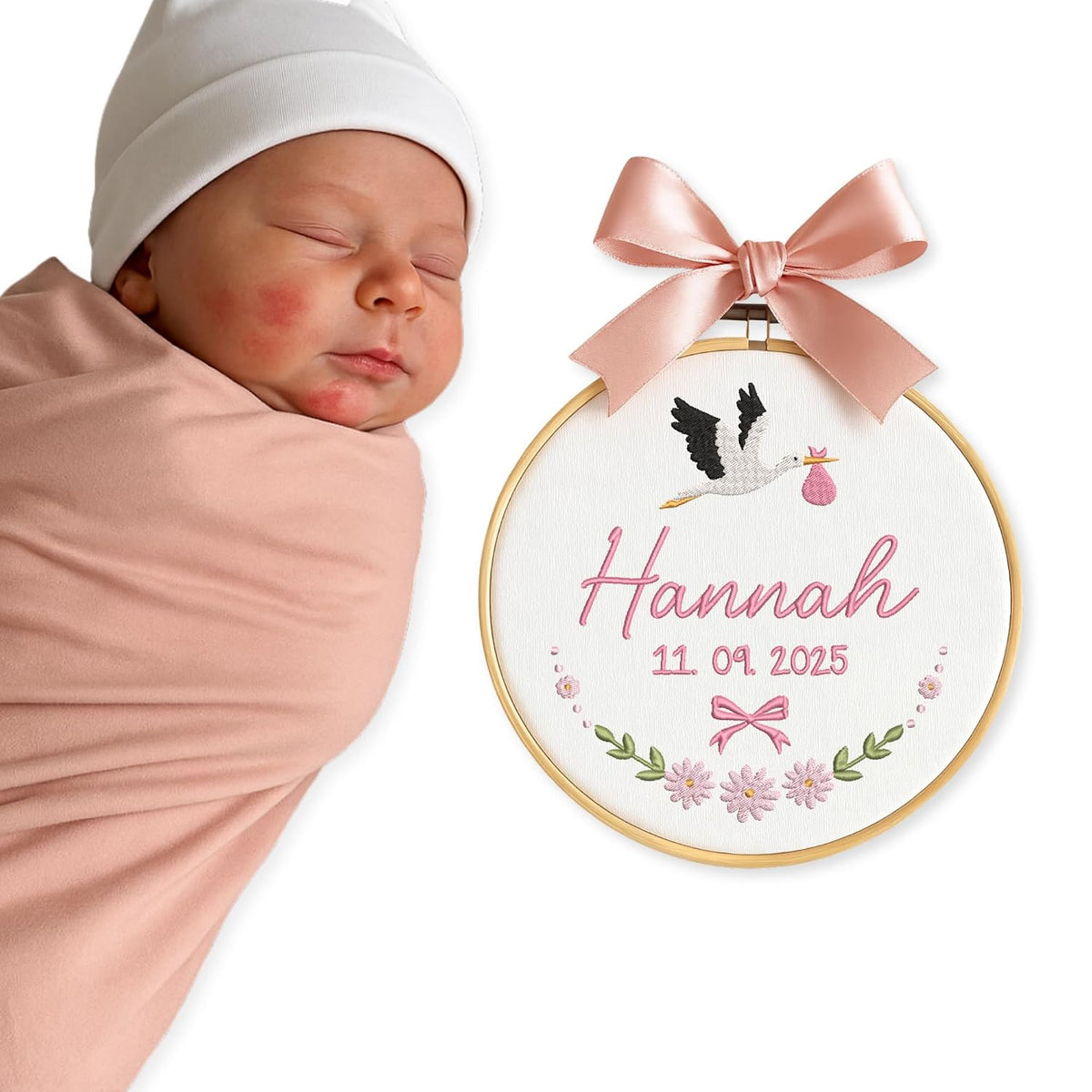 Personalized Embroidered Baby Name Hoop — 4