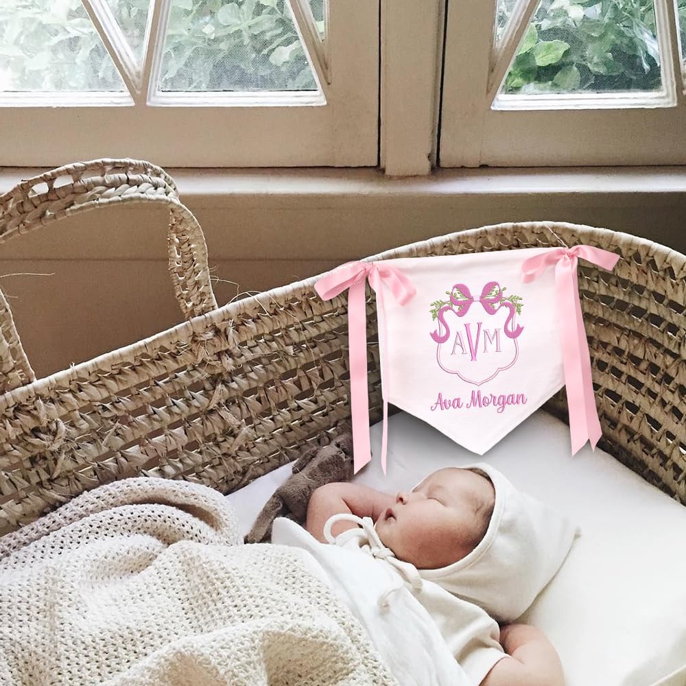 Personalized Embroidered Baby Name Banner — 3 — image 4
