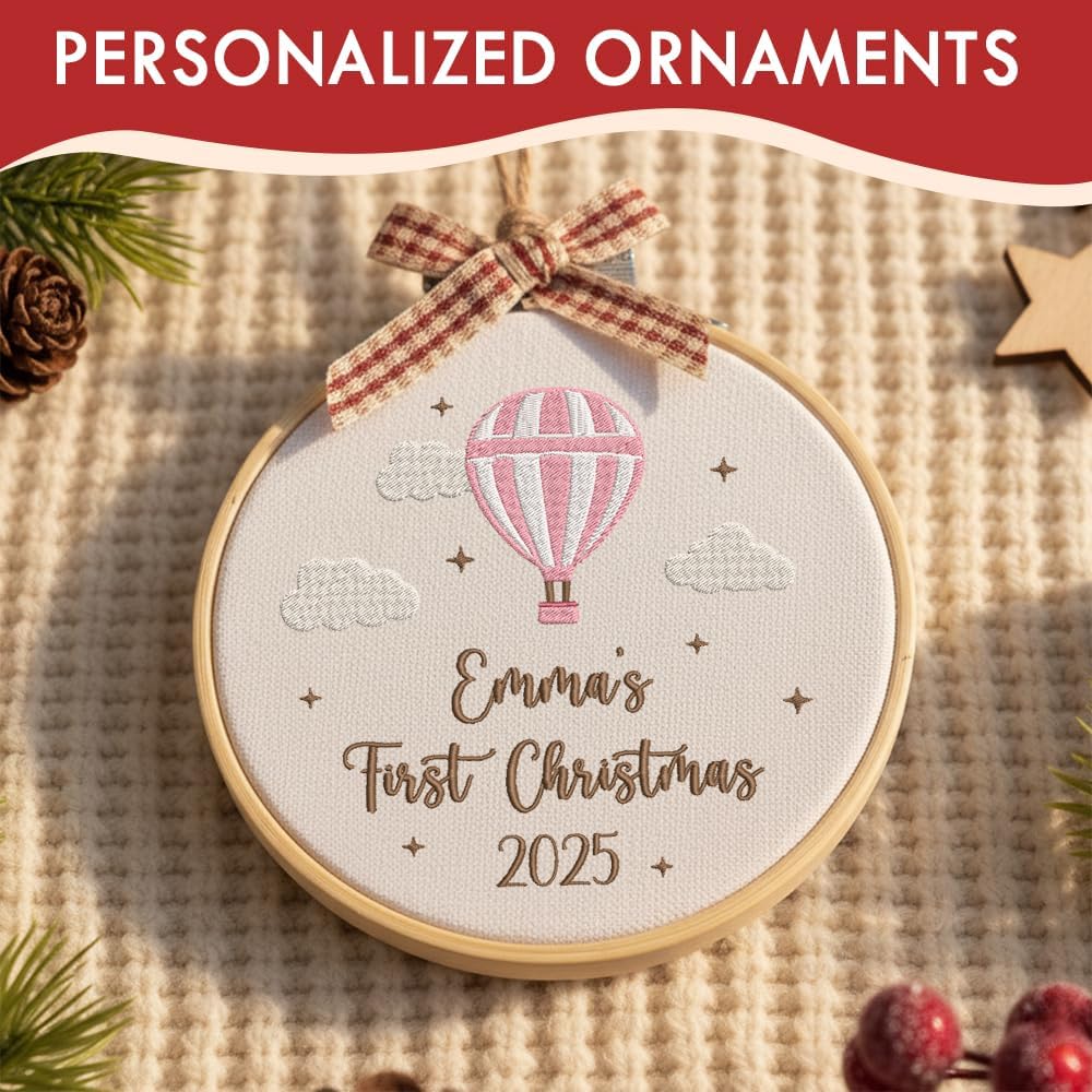 Personalized Baby's First Christmas Ornament — 3 — image 8