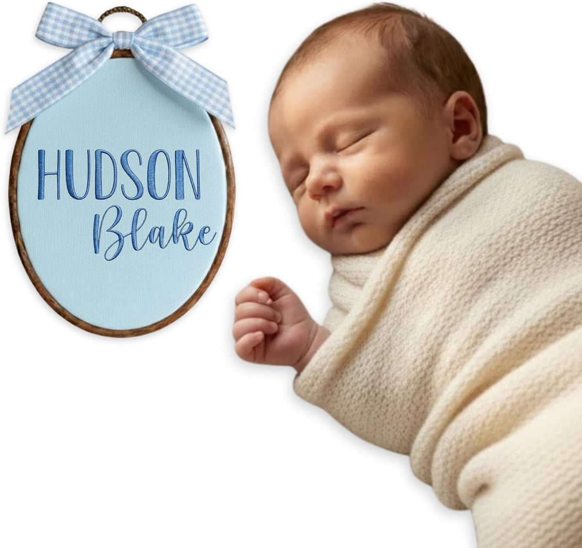Personalized Embroidered Baby Name Hoop — 3