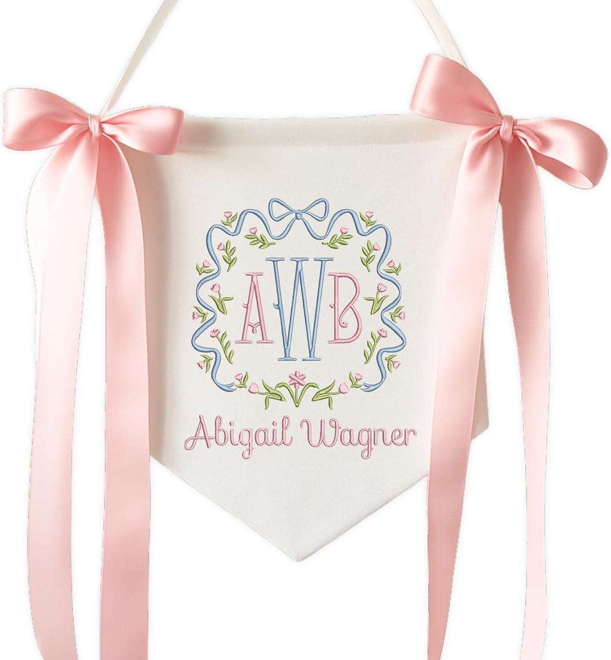 Personalized Embroidered Baby Name Banner — 3