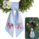 Patriotic Personalized Wreath Sash — 6 - USA Flag