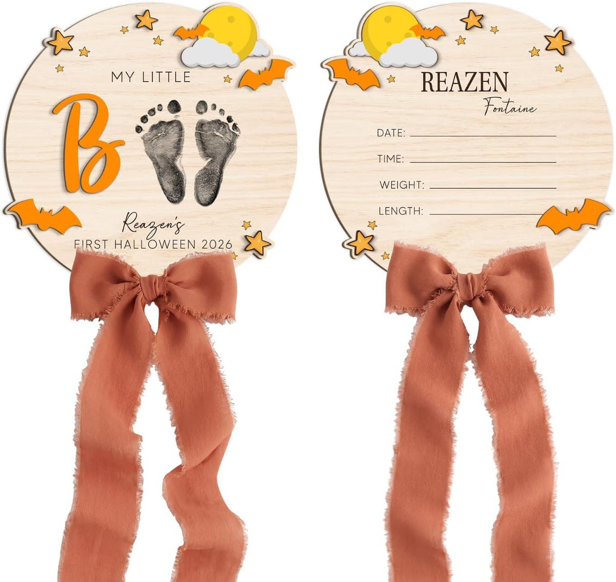 Personalized Wooden Birth Announcement Sign