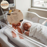 Personalized Wooden Birth Announcement Sign — image 3