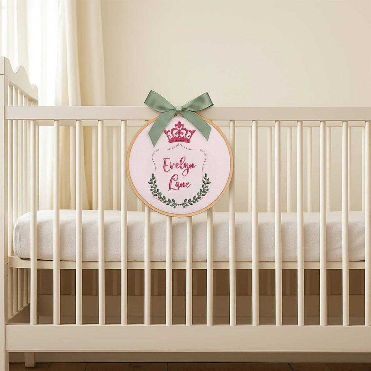 Personalized Embroidered Baby Name Hoop — 16 — image 6