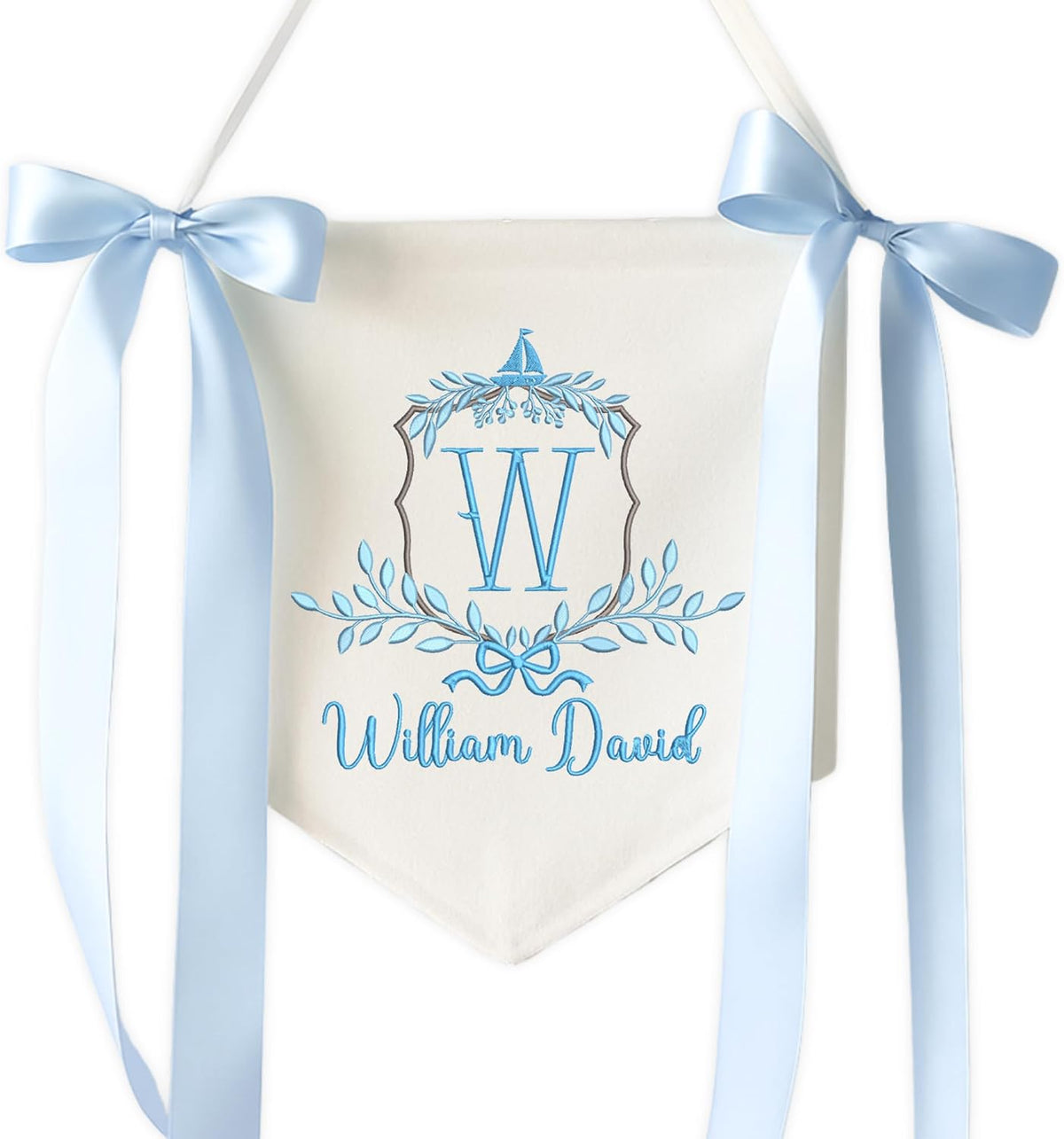 Personalized Embroidered Baby Name Banner — 10