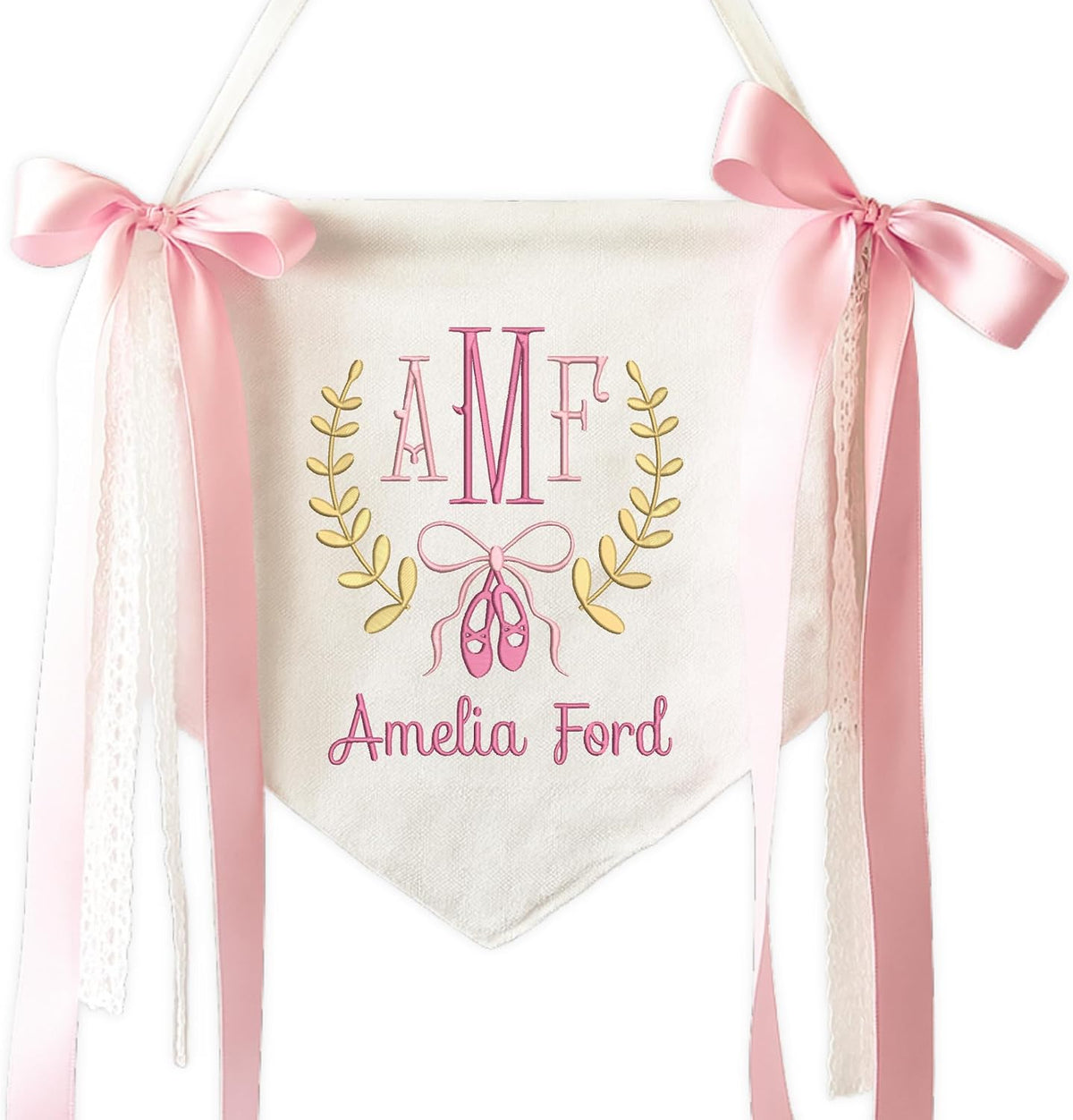 Personalized Embroidered Baby Name Banner — 3