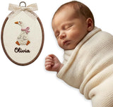 Personalized Embroidered Baby Name Hoop — 1