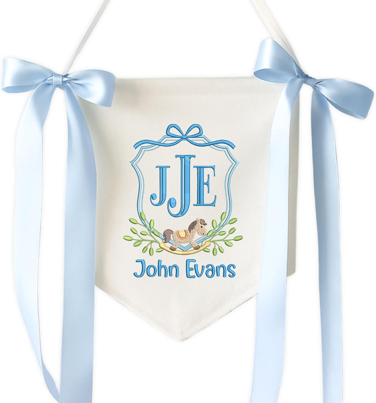Personalized Embroidered Baby Name Banner — 8