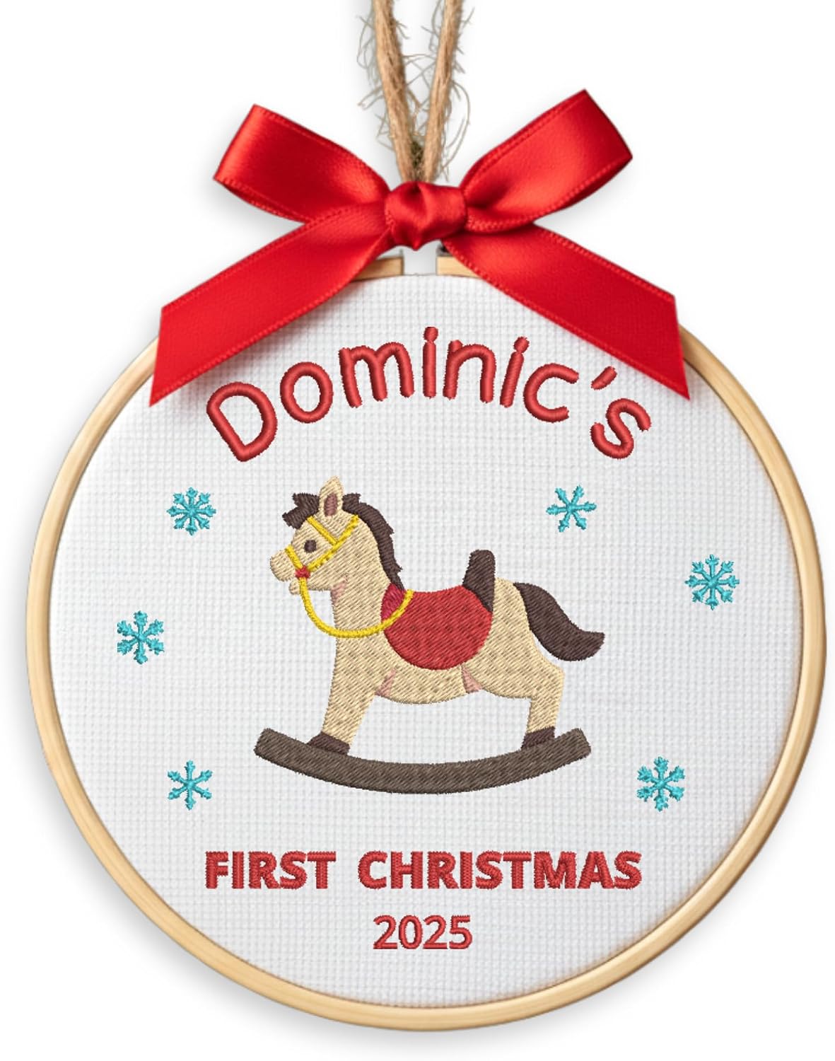 Personalized Baby's First Christmas Ornament — 8