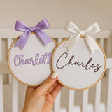 Personalized Embroidered Baby Name Hoop — 9 — image 3