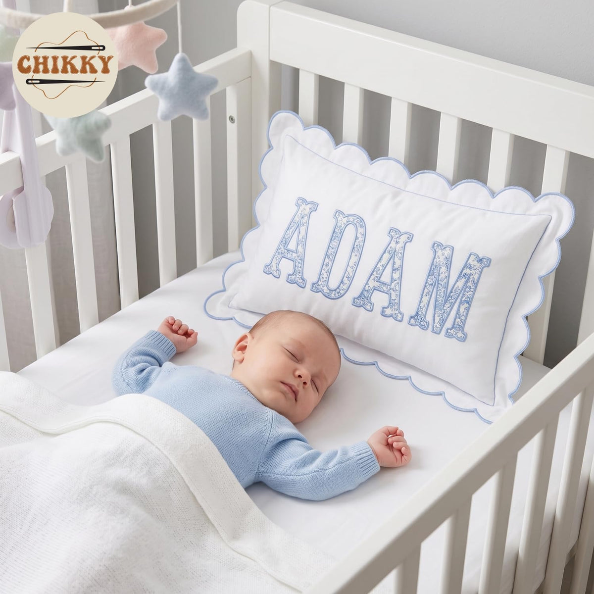 Personalized Embroidered Pillow Cover — image 3
