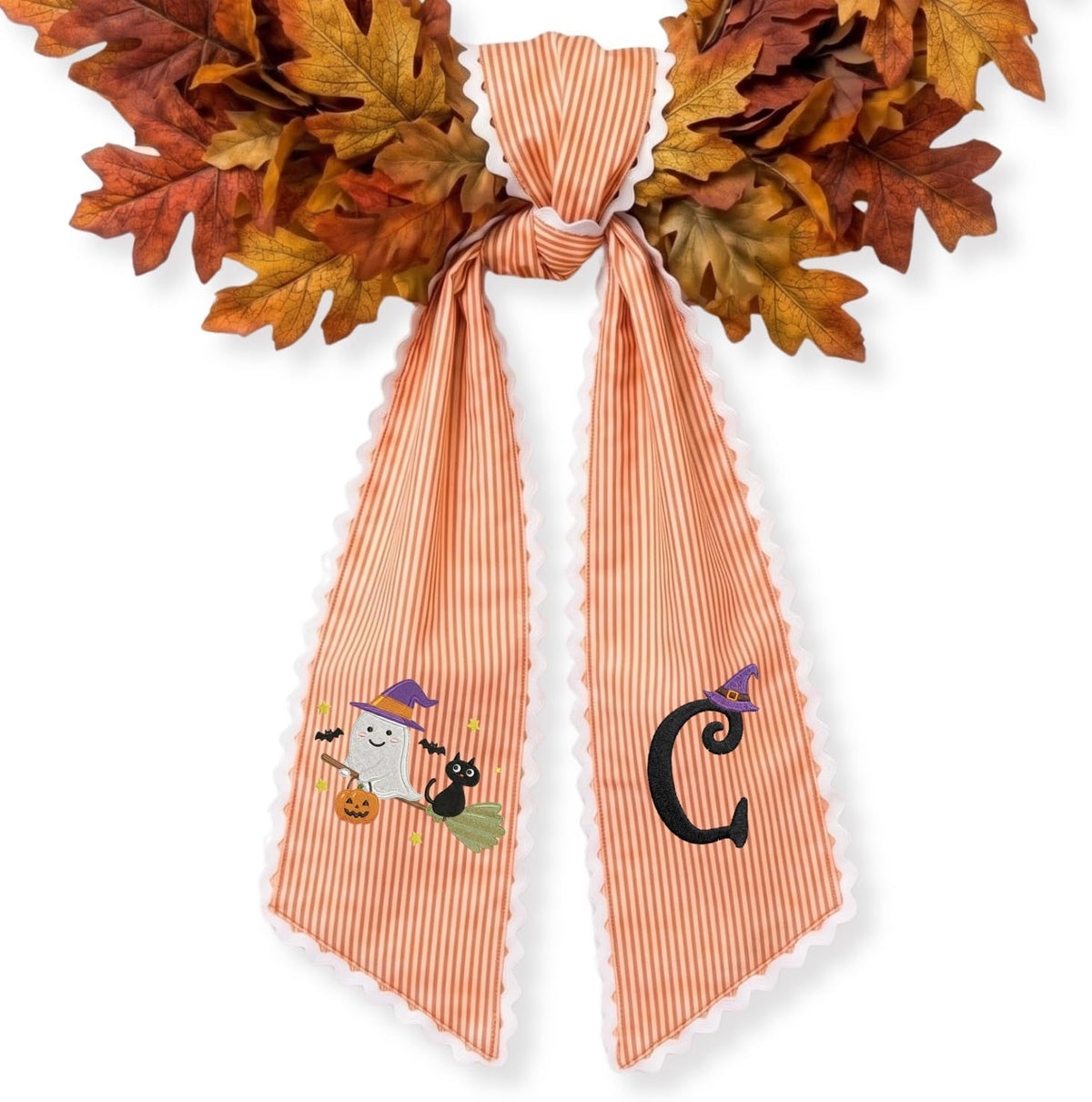Halloween Personalized Wreath Sash