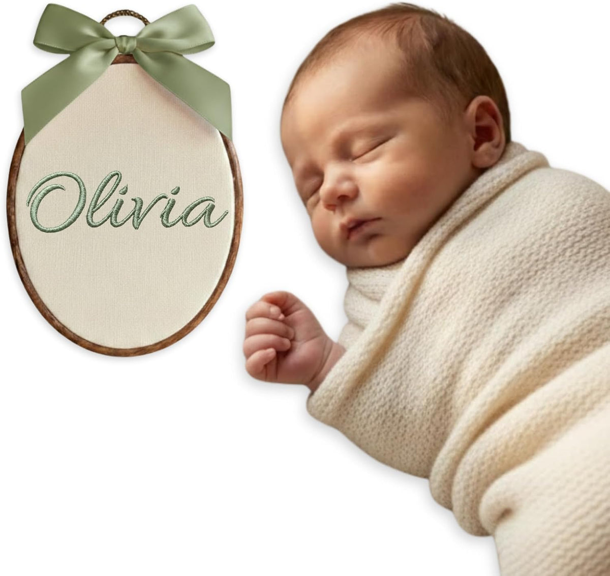 Personalized Embroidered Baby Name Hoop — 5