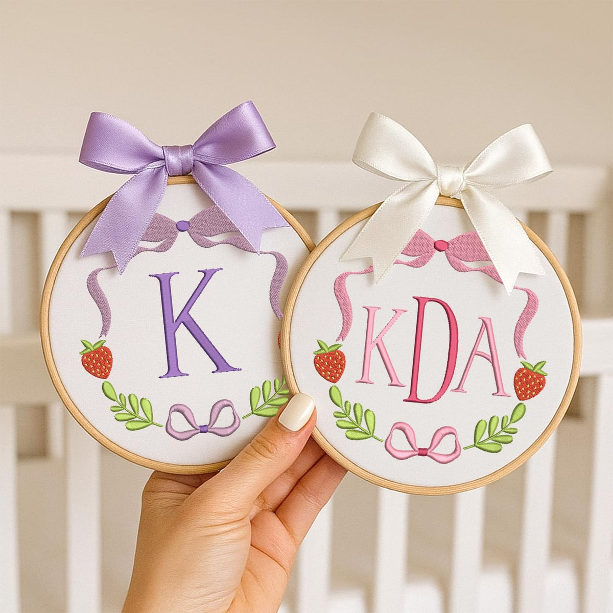 Personalized Embroidered Baby Name Hoop — 1 — image 3