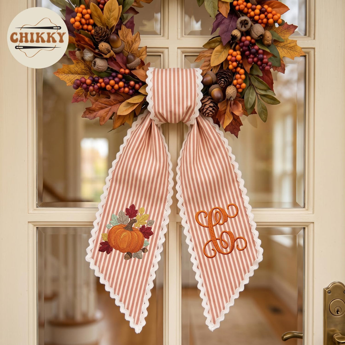 Autumn Personalized Wreath Sash — image 6