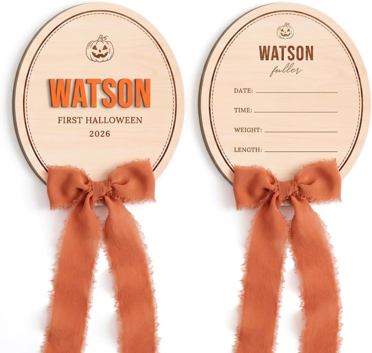 Personalized Wooden Birth Announcement Sign