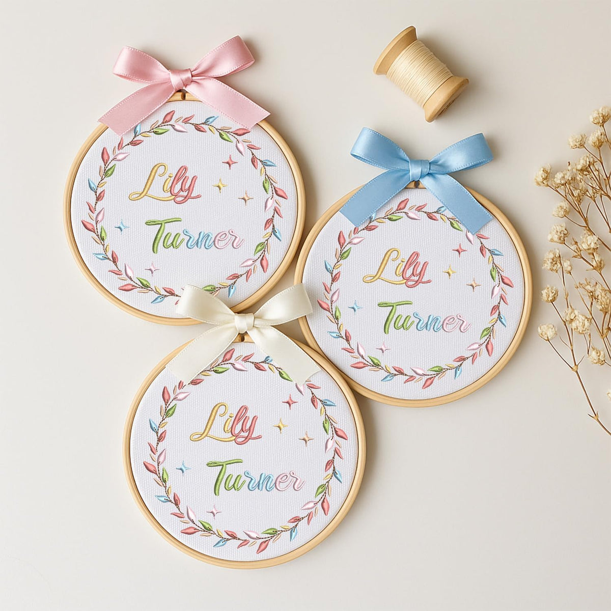 Personalized Embroidered Baby Name Hoop — 15 — image 2