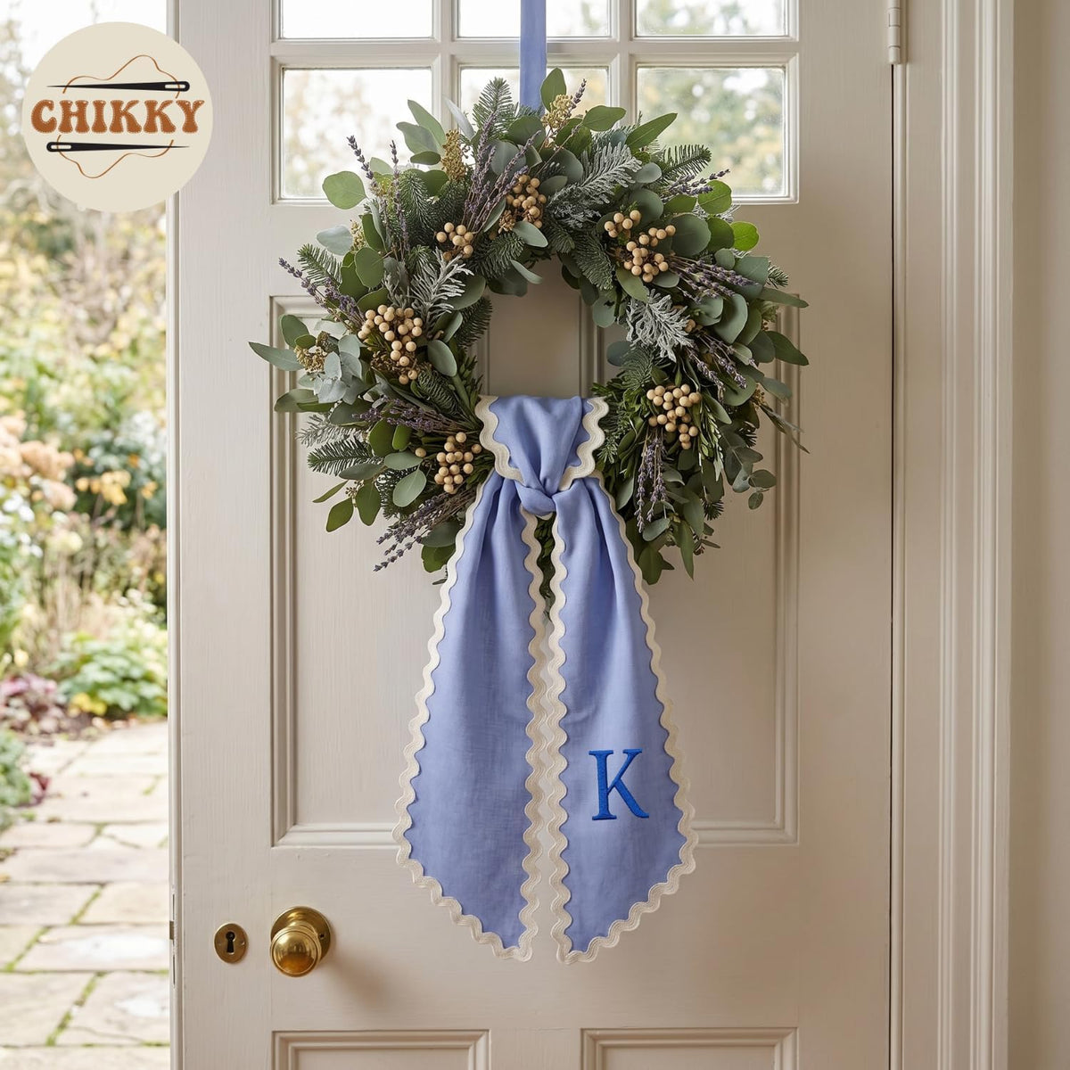Christmas Personalized Wreath Sash — image 4