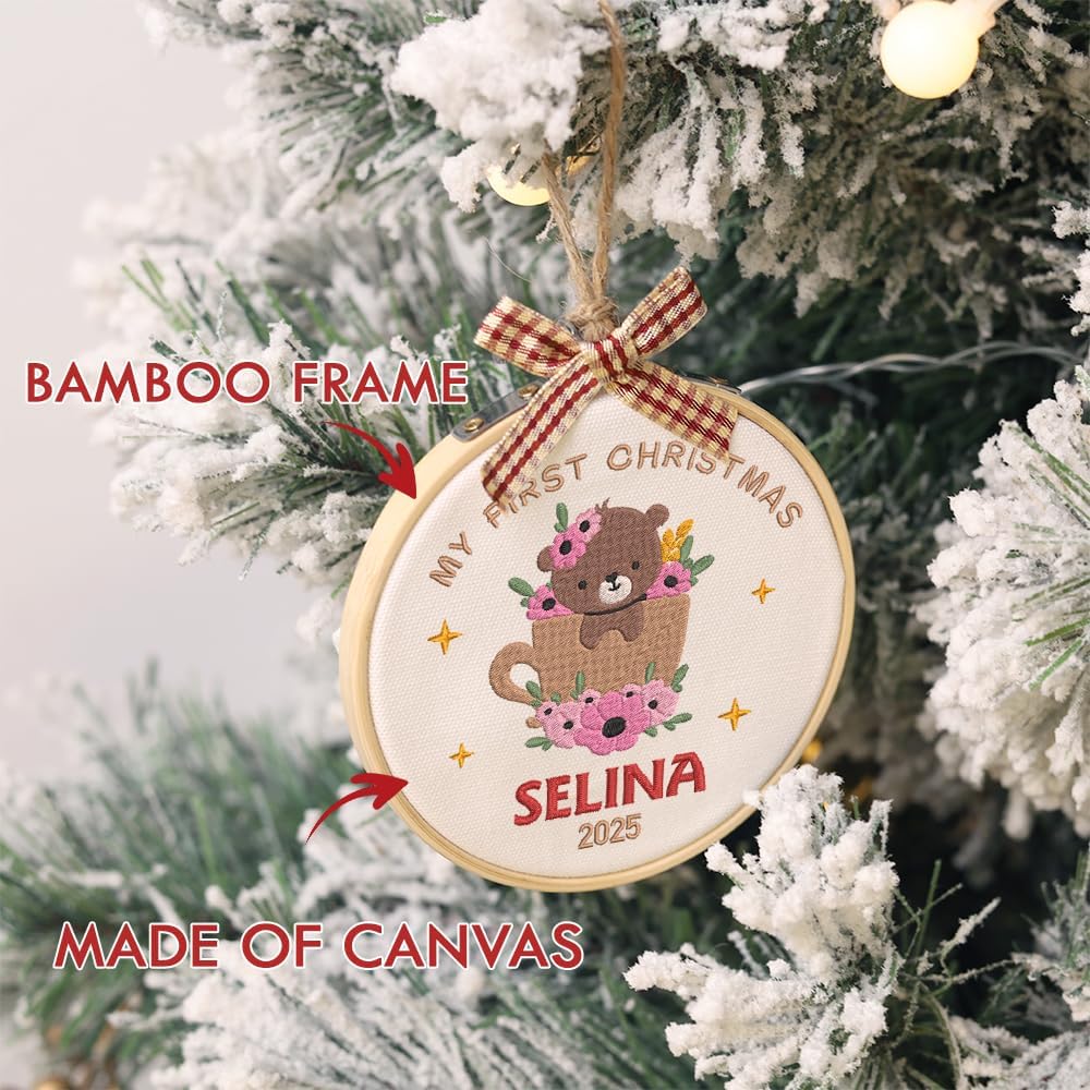 Personalized Baby's First Christmas Ornament — 5 — image 6