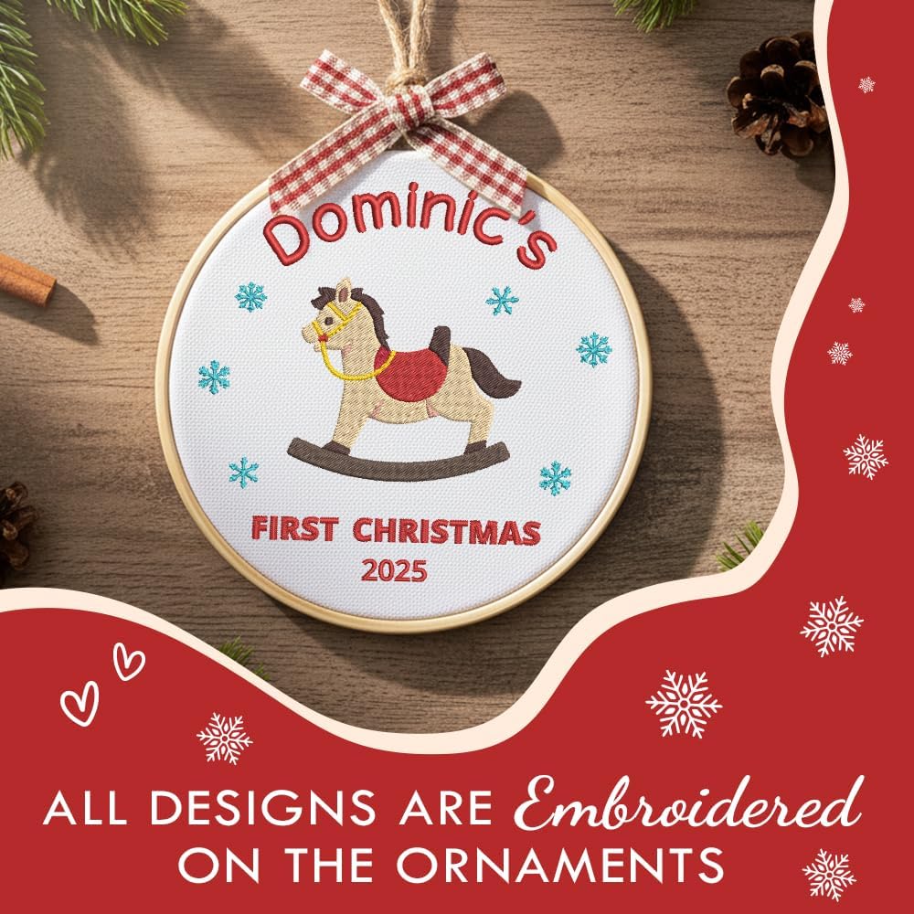 Personalized Baby's First Christmas Ornament — 8 — image 4