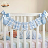Personalized Embroidered Baby Name Banner — 2 - Blue — image 3